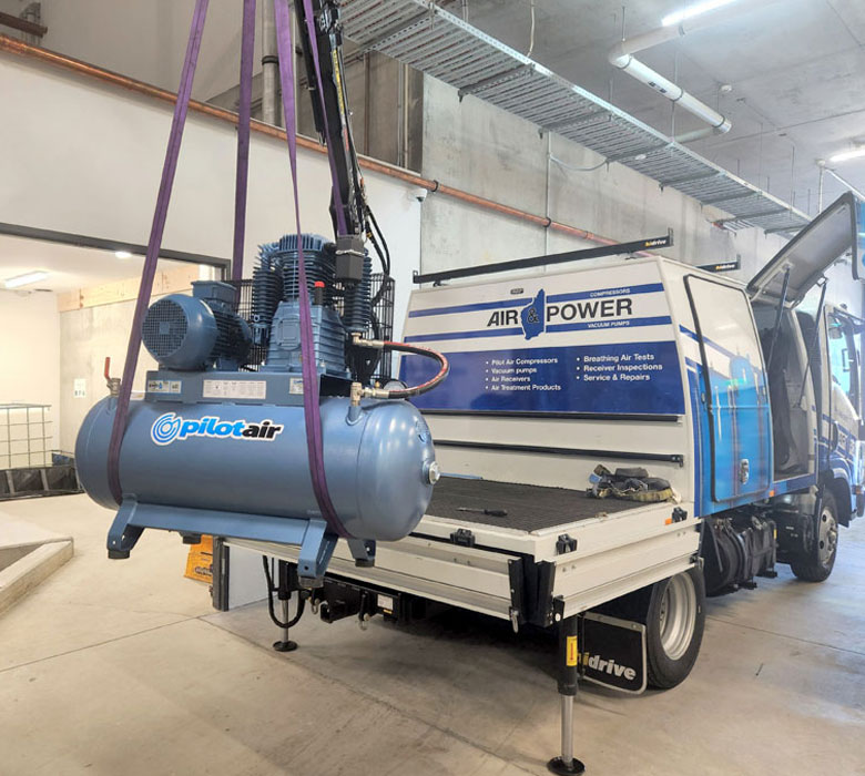 air and power truck and pilot air compressor